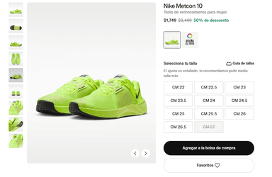 Nike: Tenis de entrenamiento Metcon 10 - Nike