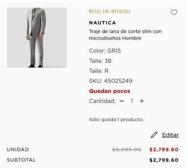 El Palacio de Hierro: Traje de lana de corte slim con microdiseños | Nautica | 38R, 40R Y 46R - El Palacio De Hierro