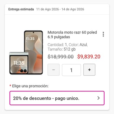 Liverpool: Celular Moto Razr 60 POLED 6.9" | 12GB + 512GB | Azul / Verde - Liverpool