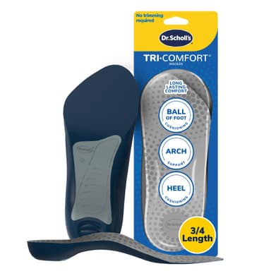 Amazon: TRI-COMFORT Plantillas Dr. Scholl's - Comodidad para talón, arco y bola de pie con amortiguación específica y soporte de arco - Amazon