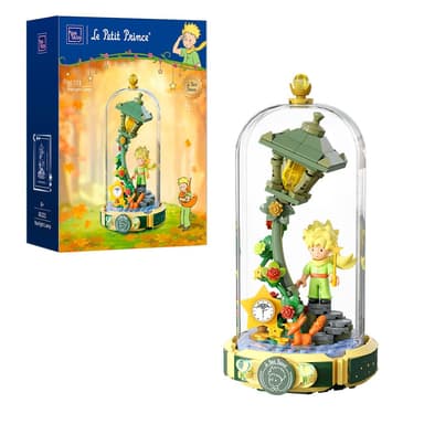 Amazon: Set de Construcción Farol de Estrellas y Luna de El Principito Kit, Modelo iluminado con cubierta antipolvo, 221 piezas - PAN TASY - Amazon