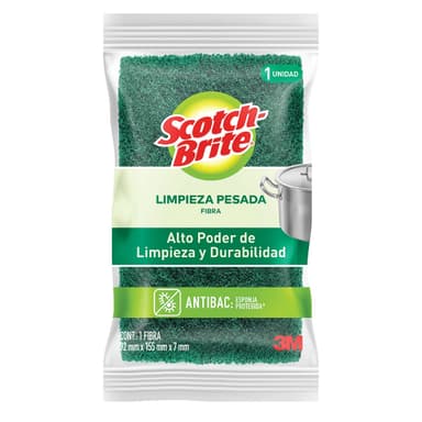 Amazon: Scotch-Brite Fibra Tradicional, Aroma Limón, Tamaño Chico ($9 c/u comprando 10) - Amazon