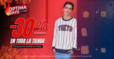 Tiendas Optima: 30% de descuento toda la Tienda en Línea - Tiendas Optima