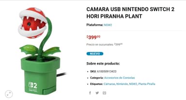 Game Planet: Cámara Piraña Nintendo para recoger en sucursal - Game Planet