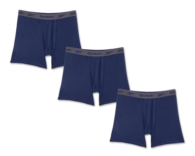 Coppel: Bóxer Corto Reebok para Hombre 3 Piezas (Azul o Rojo) - Coppel