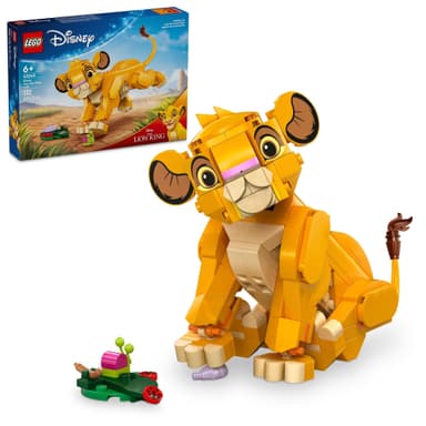 Amazon: LEGO Disney El Rey León: Simba Cachorro Figura articulada, de 6 años en adelante 43243 - Amazon