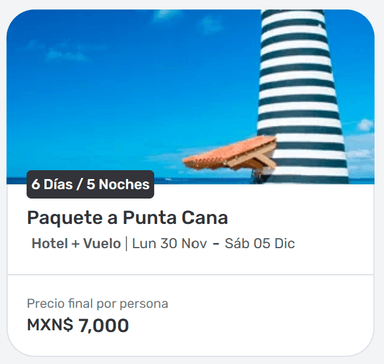 Despegar: Hotel + Vuelo a Punta Cana (6 Días / 5 Noches) - Despegar