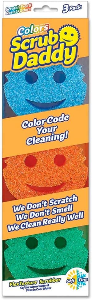 Amazon: Paquete de 3 Esponjas Scrub Daddy Colors - Amazon