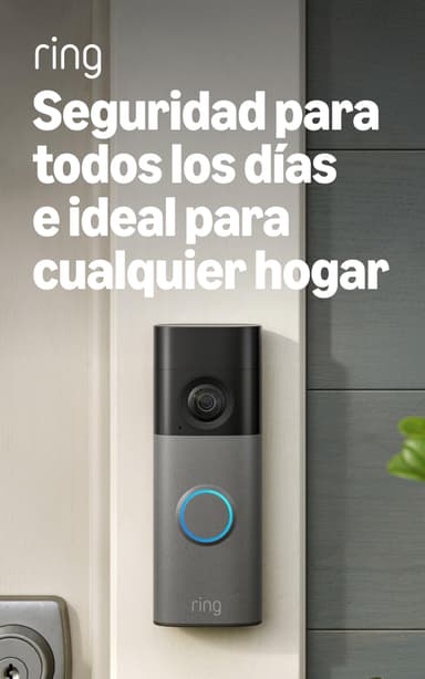 Amazon: Videotimbre inalámbrico 2K Ring (último modelo): Retinal 2K gran angular, zoom mejorado 6x, comunicación bidireccional y batería - Amazon