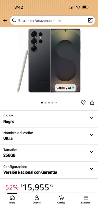 Amazon: Samsung Galaxy S25 Ultra 256 gb (con bonificación Banorte) - Amazon
