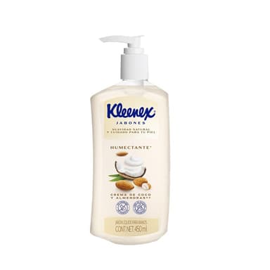 Amazon: Kleenex Jabón de Manos Crema de Coco y Almendras, Jabón Líquido, 450ml - Amazon