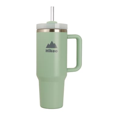 Amazon: Hikeo Termo para Agua y Café 1.2 L Acero Inoxidable Antiderrames con Popote - Amazon