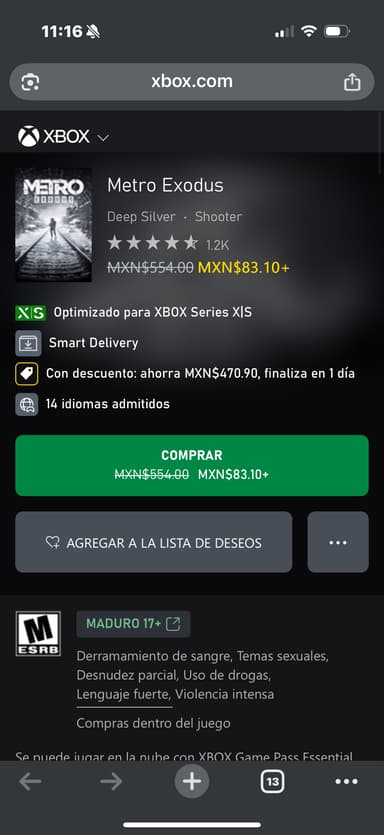 Xbox: Metro Exodus - Xbox