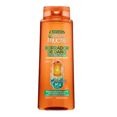 Amazon: Garnier Fructis Borrador de Daño Control Grasa Shampoo 650ml - Amazon