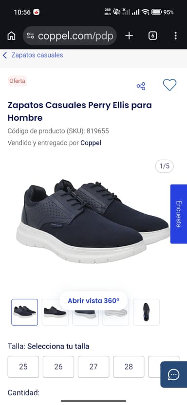 Coppel: Zapato negro Perry ellis - Coppel