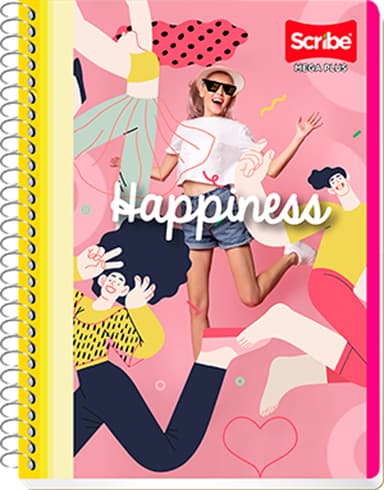 Amazon: Scribe, MEGA PLUS, Cuaderno Francés Espiral Sencillo de Pasta Semi Rígida, Cuadro Chico C.5 de 100 Hojas - Amazon