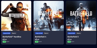 Origin: Electronic Arts: Battlefield 1, 3, 4 y Hardline a $35 MXN c/u - Origin