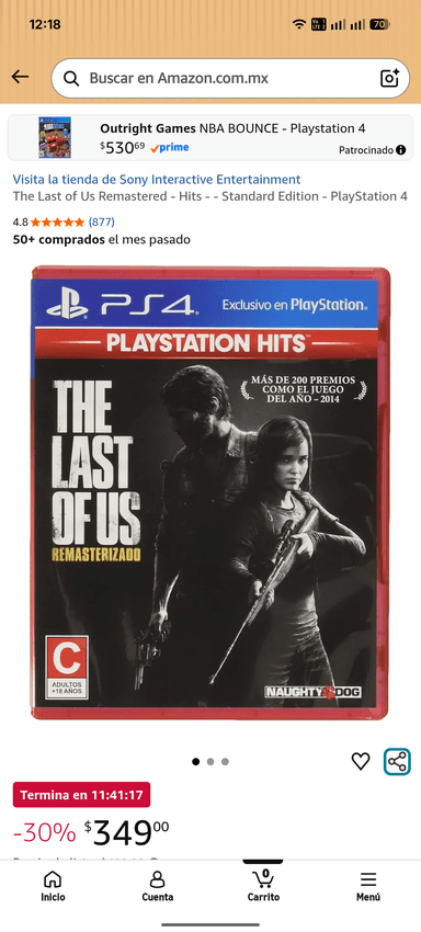 Amazon: PS4 The Last of Us Remastered - Hits - Amazon