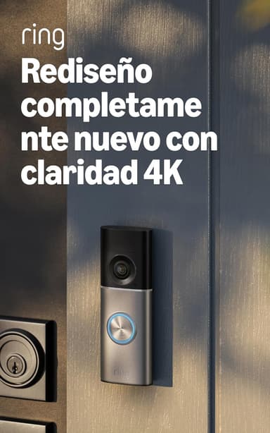 Amazon: Videotimbre cableado 4K Ring Pro (último modelo): Retinal 4K video de gran angular, zoom 10x mejorado y visión nocturna - Amazon