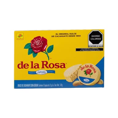Amazon: De la Rosa Mazapán sin azúcar 18 piezas 21 grs | con Planea y Ahorra - Amazon