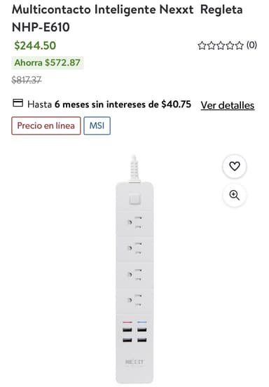 Sam's Club: Multicontactos Smart Wifi marca Nexxt - Sam's Club