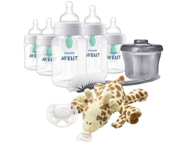 Amazon: Philips Avent Set de Regalo Anti-colic│Recién Nacido│4 oz/125 ml ● 9 oz/260 ml│0 m+│9 pzs - Amazon
