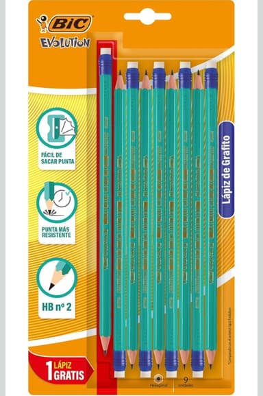 Amazon: $1.86 p/pz ||| $84 por 5 paquetes||| 45 Piezas ||| Promo 4x3 + 5% Multicompra ||| Lápiz de Grafito, Evolution HB 2 - Amazon