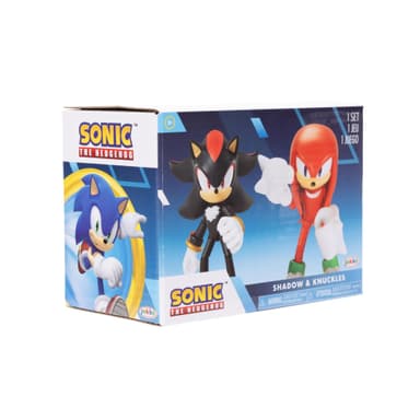 Amazon: Sonic The Hedgehog JAKKS Pacific Set de 2 Figuras de acción – Miden 4 Pulgadas – Incluye a Knuckles y Shadow – Licencia Oficial - Amazon