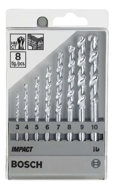 Mercado Libre: Bosch Juego 8 Brocas Mampostería Cyl-1 Ø3-4-5-6-7-8-9-10mm - Mercado Libre
