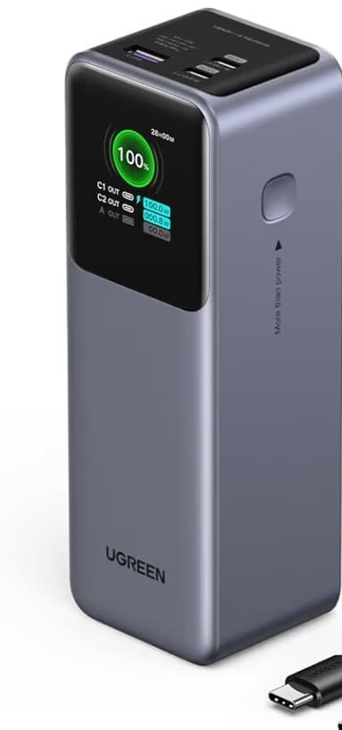 Amazon: UGREEN 25000mAh 200W Nexode Power Bank Carga Rápida, Cargador Portátil Powerbank 2 USB C - Amazon