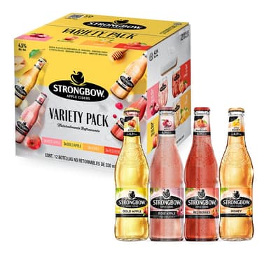 Amazon: Strongbow Sidra Variety Pack 12 Botellas de 330ml Sabores Mixtos - Amazon