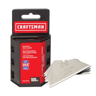 Amazon: CRAFTSMAN - Cuchillas para cuchillos utilitarios, paquete de 100 piezas, (CMHT11921A) - Amazon