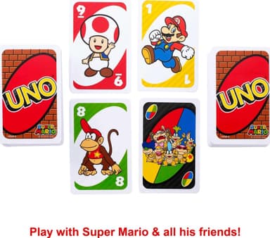 AMAZON: UNO Cartas Super Mario Bros Juego de Cartas para Jugar con Familia y Amigos - Amazon
