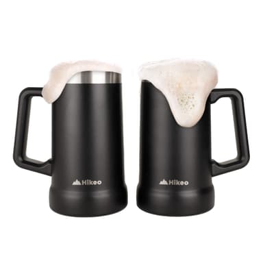 Amazon: Hikeo Tarro Cervecero Acero Inoxidable Doble Pared Térmica 2 Piezas 730 ml, Vaso Térmico Reutilizable para Cerveza y Café - Amazon