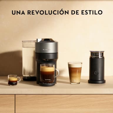 Amazon: Nespresso Cafetera Vertuo Pop Titán con 12 Cápsulas - Amazon