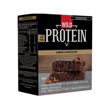 Amazon: Barras de Proteína Wild Protein (Sabor Chocolate - Caja con 5 unidades) | Planea y Ahorra - Amazon