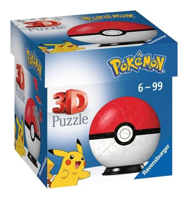 Amazon: Rompecabezas 3D Pokeboly Pokeball Pokémon Coleccionable | 54 Piezas en Total | Rompecabezas Premium y Modelo Coleccionable - Amazon