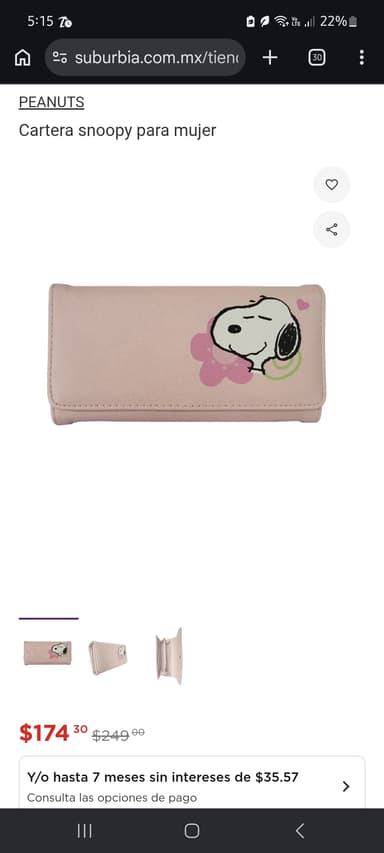 Suburbia: Cartera PEANUTS de Snoopy - Suburbia