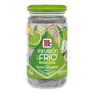 Amazon: McCormick Infusión Herbal en Frío sabor Limón-Jengibre 10 sobres - Amazon