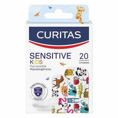 AMAZON: Curitas Venditas Adhesivas Sensitive Kidscon diseños de animales, 20 piezas - Amazon