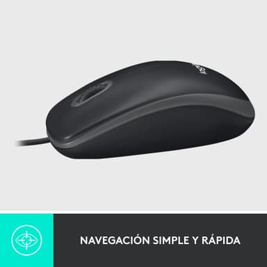 AMAZON: Logitech M100 Mouse con Cable USB, 3 Botones, Seguimiento Óptico, 1000 dpi, Ambidiestro, Compatible con PC, Mac, Laptop - Negro - Amazon