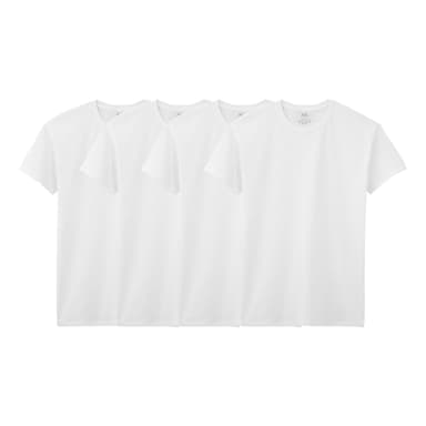 AMAZON: Fruit of The Loom Playera para Hombre, 100% Algodón, 4 Piezas (Cupón del vendedor, disponible todas las tallas) - Amazon