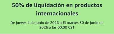 Amazon: 50% de liquidación en productos internacionales - Amazon