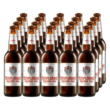 Amazon: Pack de Cerveza Importada Checa Templářské Lager (20 Latas x 500 ml) - Amazon