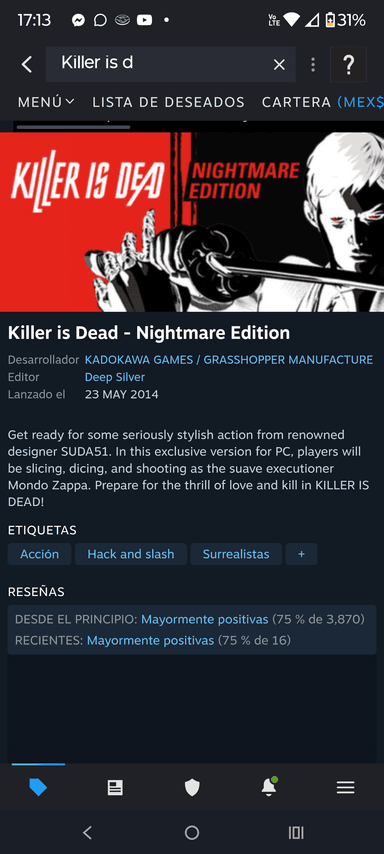 Killer is Dead Steam - Steam