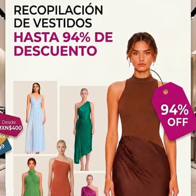 Conspiración Moda: RECOPILACIÓN de vestidos de fiesta y casuales con hasta 94% de descuento (Desde $400 MXN)