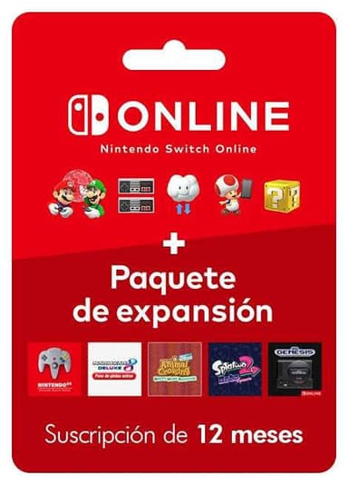 Nintendo Switch Online + Expansion pack Familiar Japon Anual - Nintendo