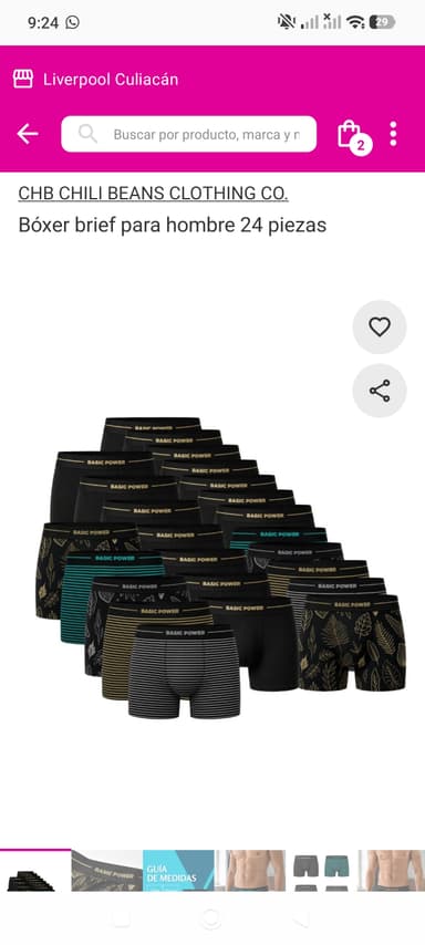 Liverpool: Bóxer brief para hombre 24 piezas - Liverpool