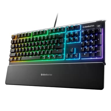Amazon: SteelSeries Apex 3 RGB - Teclado para Videojuegos - Iluminación RGB de 10 Zonas - Amazon