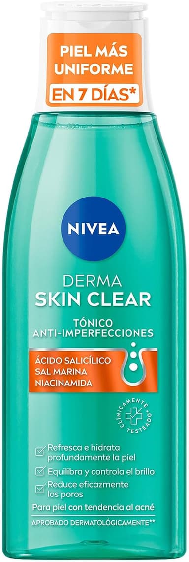 Amazon: NIVEA Derma Skin Clear Tónico Anti-imperfecciones (200 ml) - Amazon